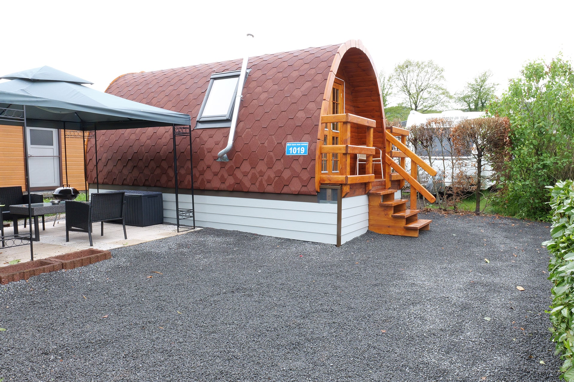1019 Romantiklaube - Mietunterkünfte Campingplatz Hetzingen